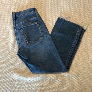 Madewell Mid Rise Kick Out Crop